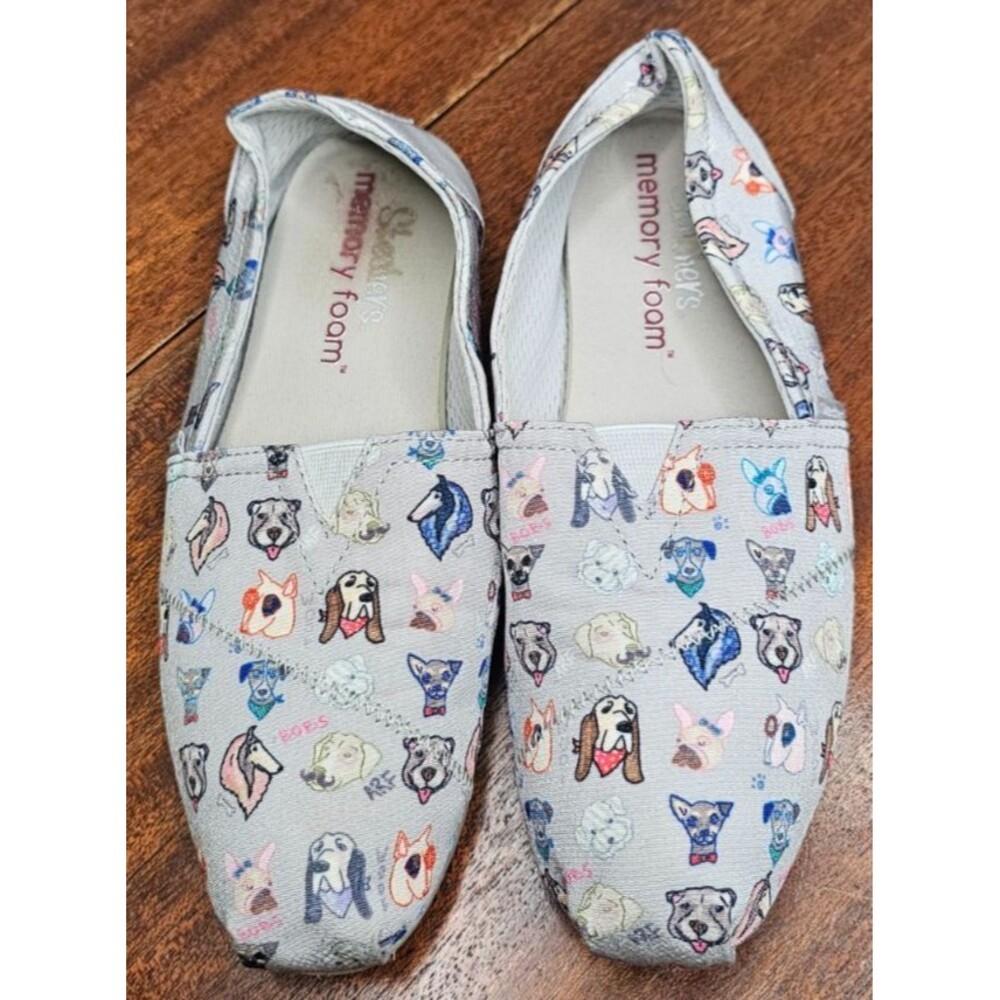 Skechers BOBS Dogs Puppy Love Memory Foam Slip-On Shoes 8.5M